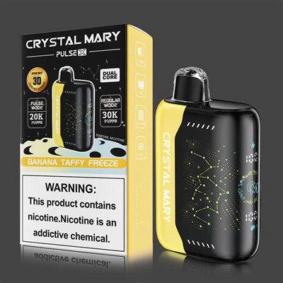 CM VAPE 30000 PUFF PULSE X jednokratni Vape 5%: Banana Taffy Freeze